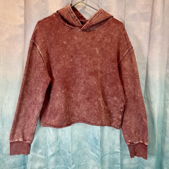 art class Tops - Art Class Junior Hooded SweatShirt Sz XXL (18) Long Sleeve Pullover burgundy NWT